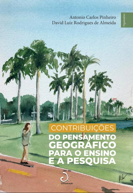 Capa do livro Contribuições do pensamento geográfico para o ensino e a pesquisa. 