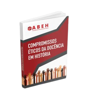 Título ABEH na parte superior, uma faixa vermelha com o título do livro em branco no centro, abaixo diversas mãos em diferentes tons de pele, abertas e erguidas.